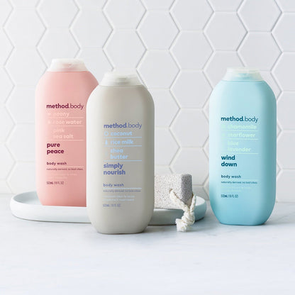 Method Body Wash, Wind Down, 18oz
