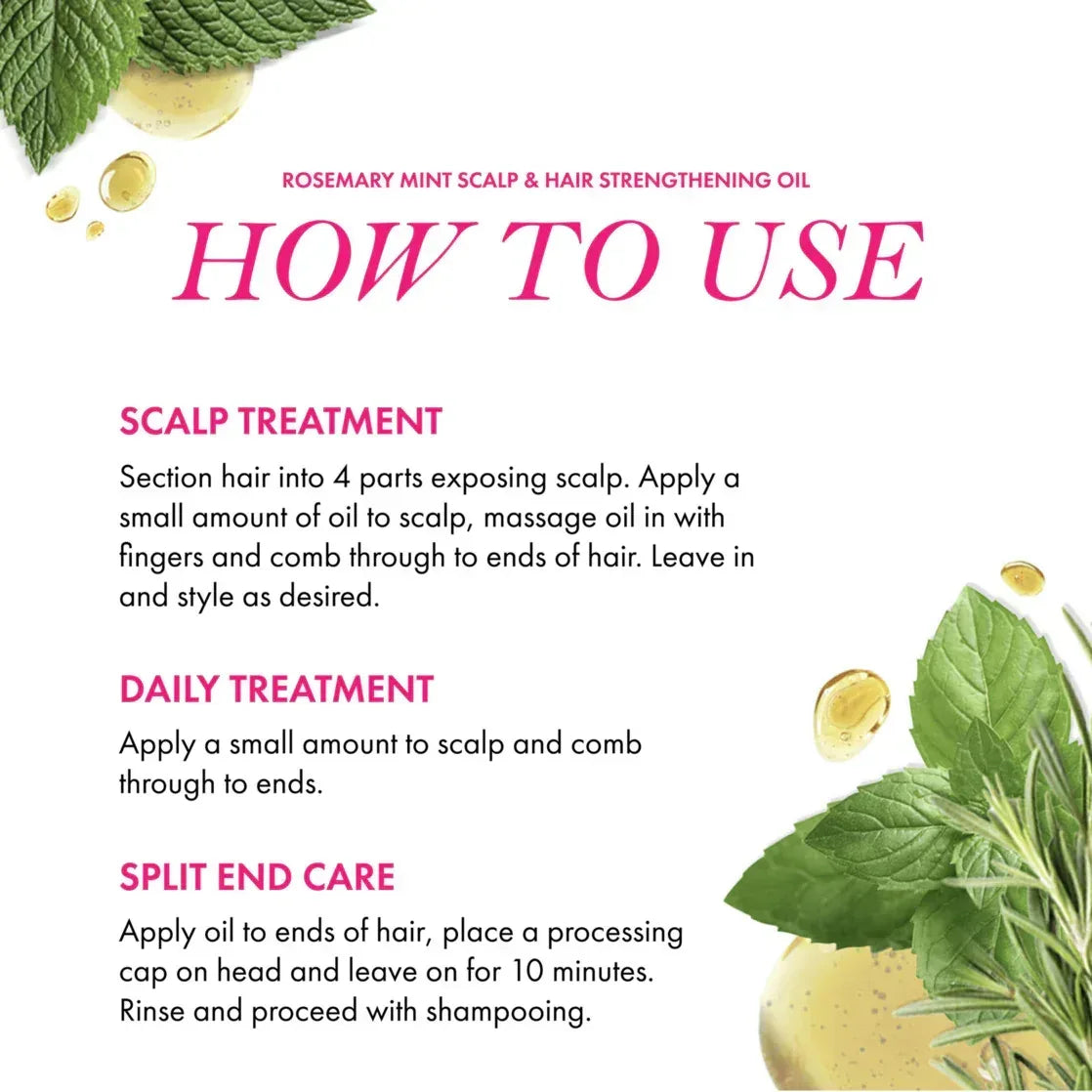 Mielle Organics Rosemary Mint Scalp & Hair Strengthening Oil 2 oz