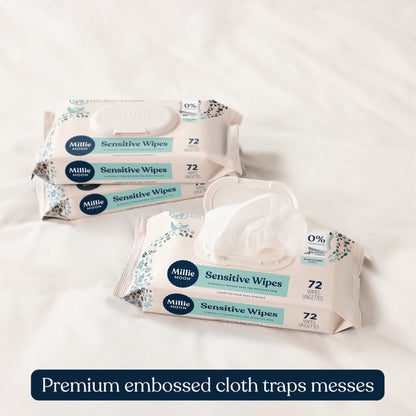 Millie Moon Sensitive Wipes, 1080 Count