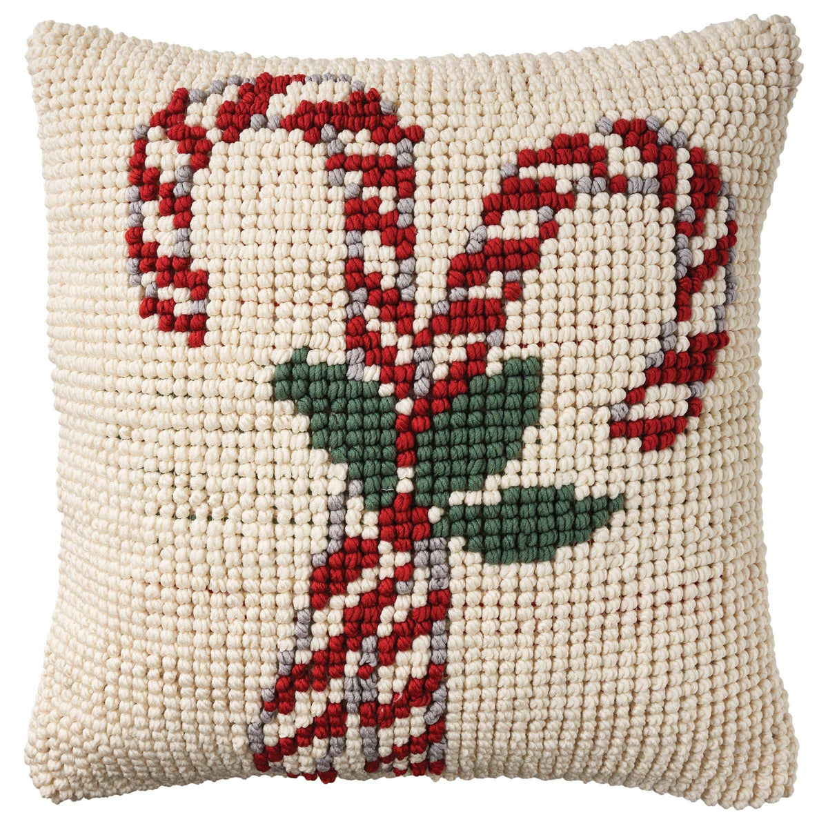 Mina Victory Loop Holiday Pillow, 22” x 22"