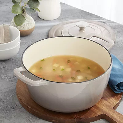 Mingle & Co 7-qt. Enameled Cast Iron Dutch Oven