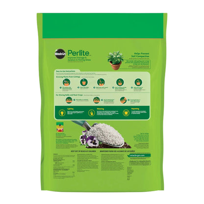 Miracle-Gro Perlite, 8 qt., Improves Drainage and Aeration in Potting Mixes