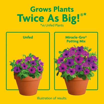 Miracle-Gro Potting Mix, For Container Plants, Flowers, Shrubs, 16 qt.