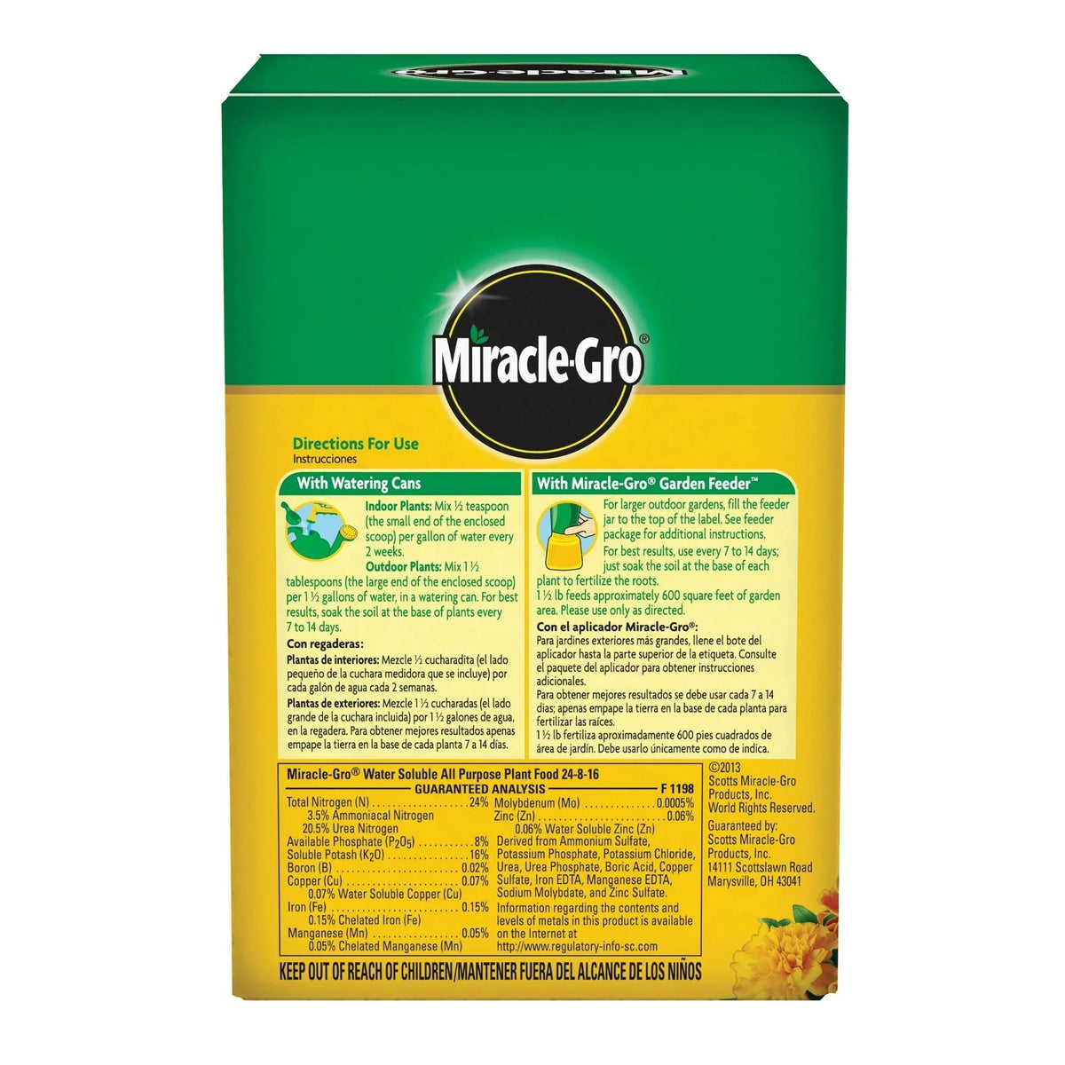 Miracle-Gro Water Soluble All Purpose Plant Food, For All Plant Types