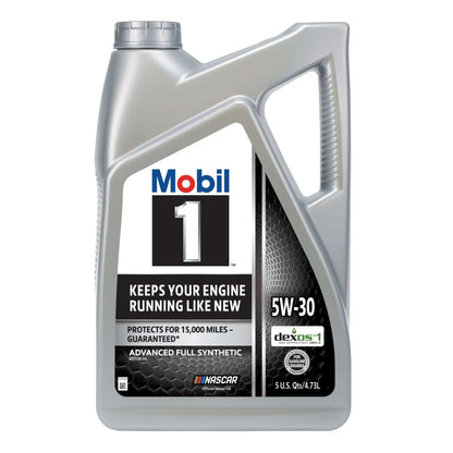 Mobil 1 Advanced Full Synthetic Motor Oil 5W-30, 5 Quart