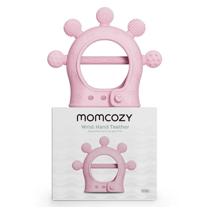 Momcozy Silicone Baby Teether Diver Blue, Teething Relief Toys for Infant 0-12 Months, 1 Count