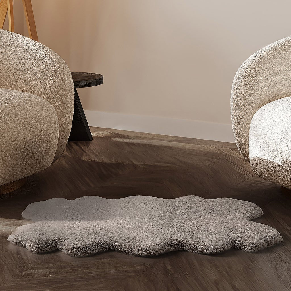 Mon Chateau Faux Fur Mini Quad Rug, 24” x 39”