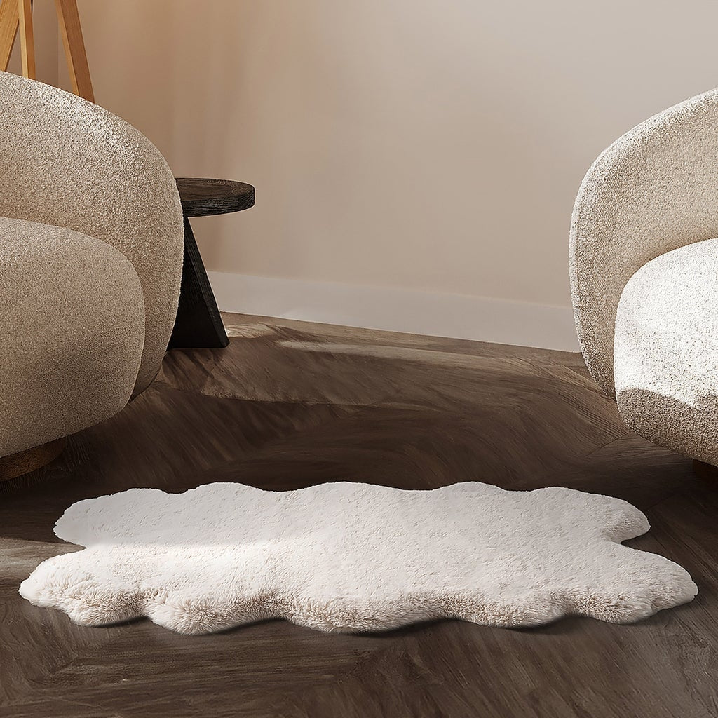 Mon Chateau Faux Fur Mini Quad Rug, 24” x 39”