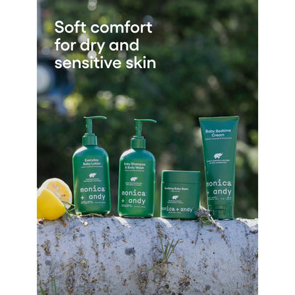 Monica + Andy Soothing Baby Balm for Dry & Sensitive Skin, Fragrance Free, 6 oz