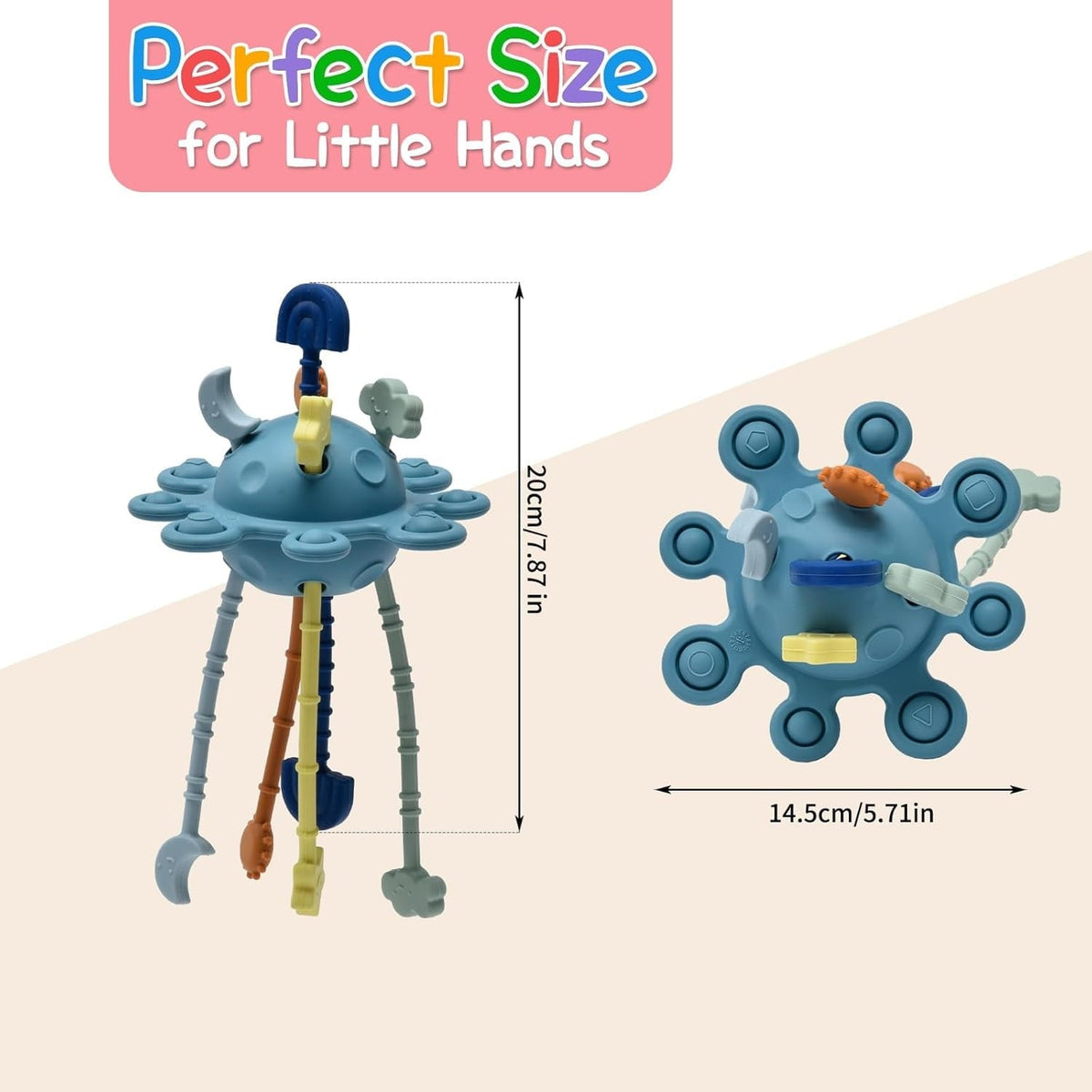 Montessori Toys for 1 Year Old,Pull String Sensory Toy 3-6 Months,Car Seat Travel Toys for 3-6-10 Months Baby Boy Girl