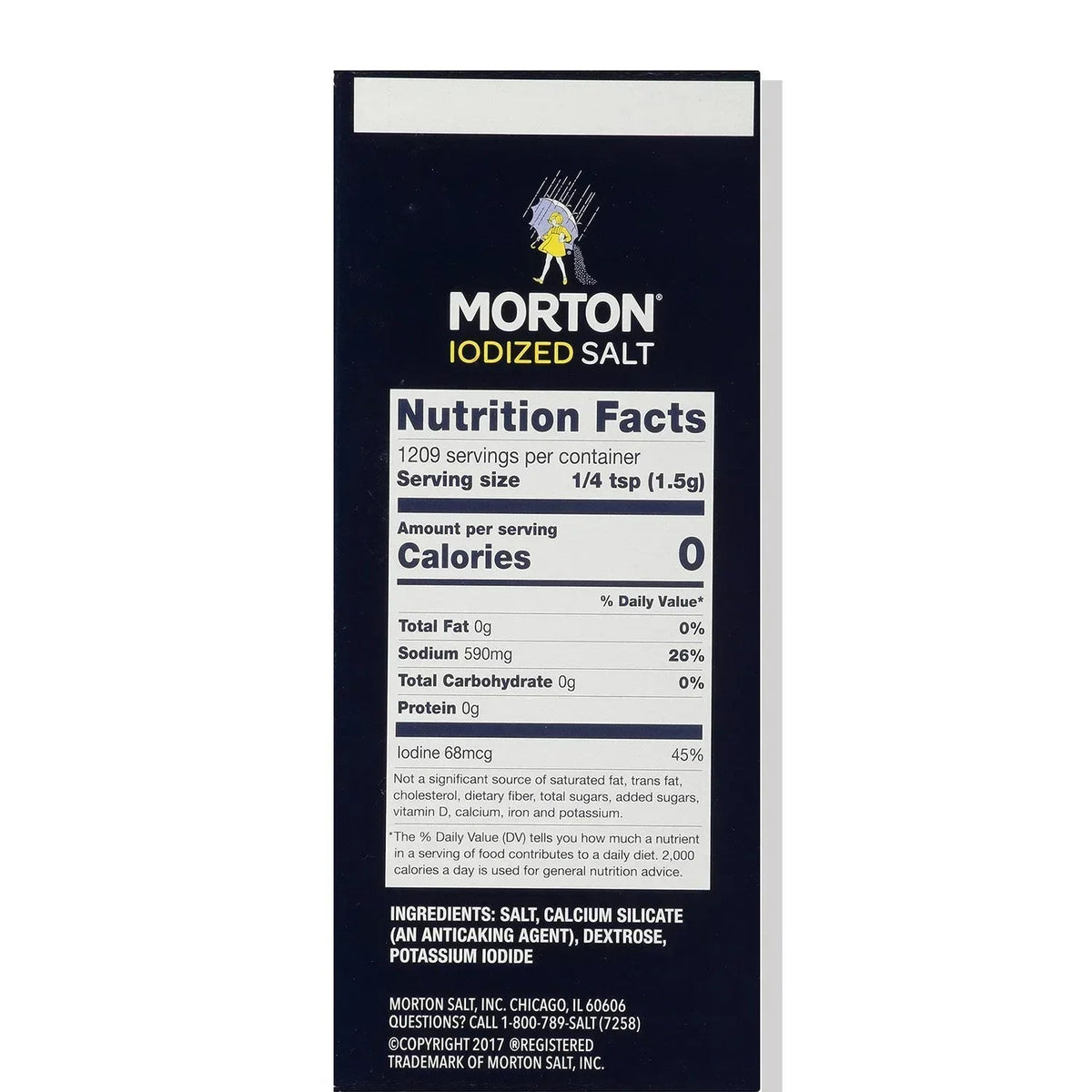 Morton Iodized Salt, 64 oz.