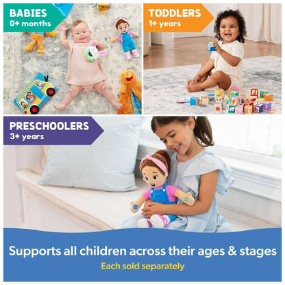Ms. Rachel Official 11-inch Cuddle & Comfort Plush Doll for Ages 6 Months to 3+