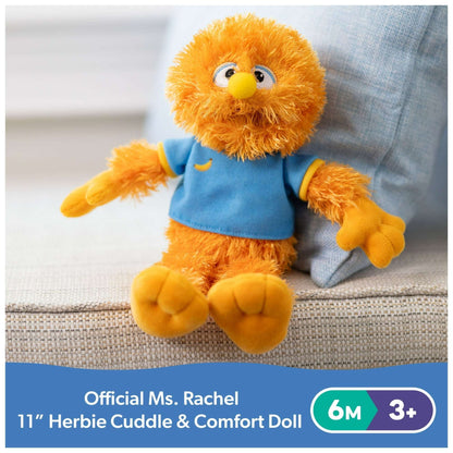 Ms. Rachel Official Herbie 11-Inch Cuddle & Comfort Plush Friend for Ages 6 Months to 3+