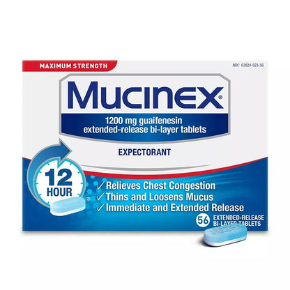 Mucinex SE Max Extended-Release Tablets, 56 Count