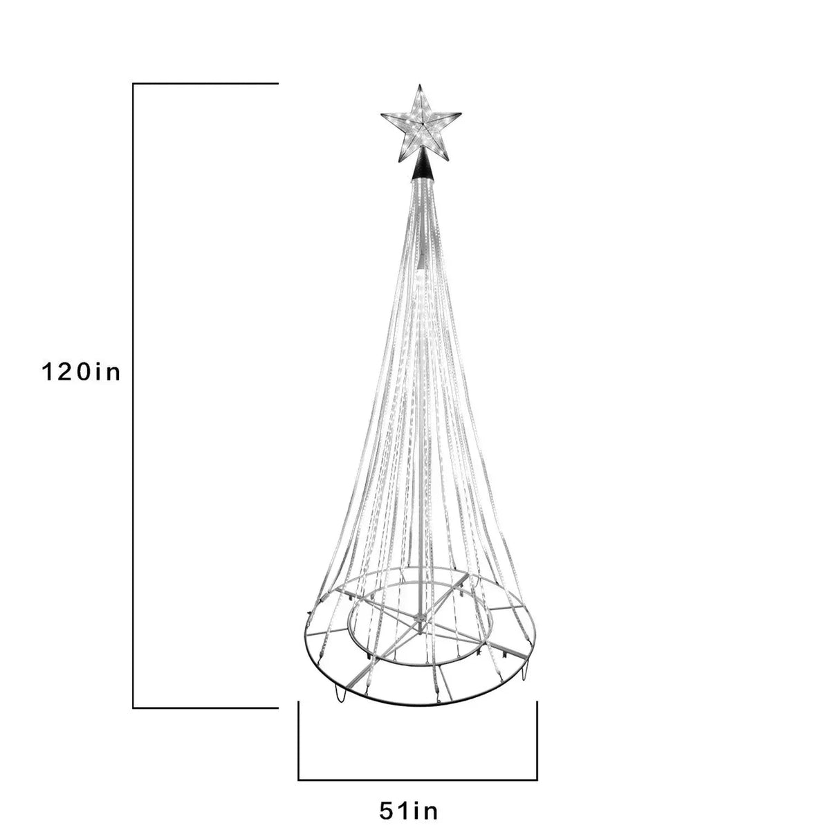 Member's Mark 10' Pre-Lit Shooting Star Tree