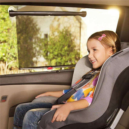 Munchkin® Brica® White Hot® Sun Safety™ Car Window Baby Roller Shade, Black, Unisex, 2 Pack