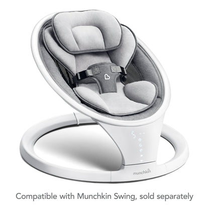 Munchkin® Seat Cover for Infant Baby Swing, Premium Ultra-Soft Faux Fur, White, Unisex