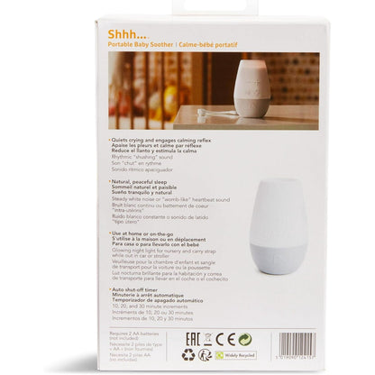 Munchkin® Shhh…™ Portable Infant and Toddler White Noise Sound Machine and Night Light, White