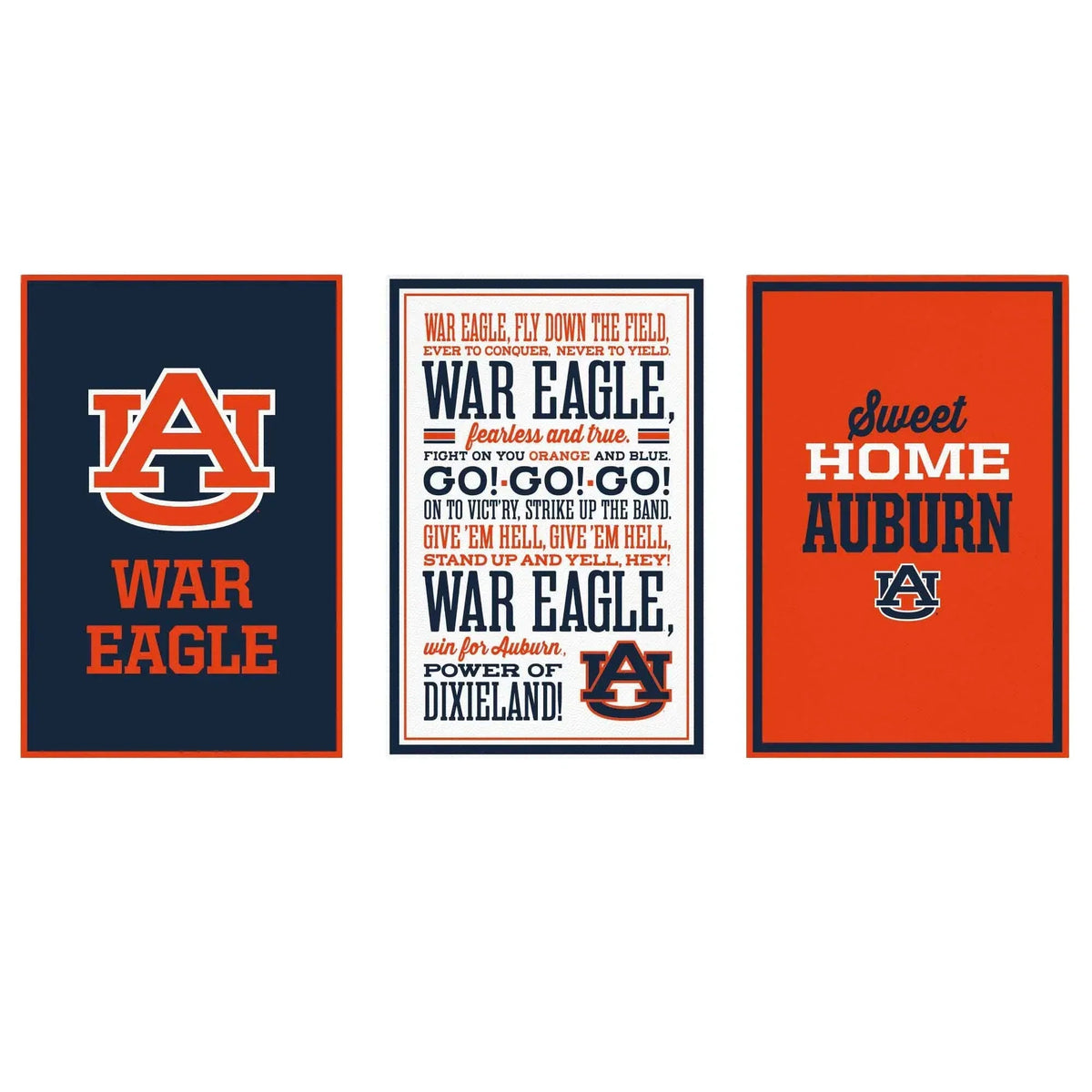 NCAA 3-piece Adhesive Canvas Peel-and-Stick Wall Art