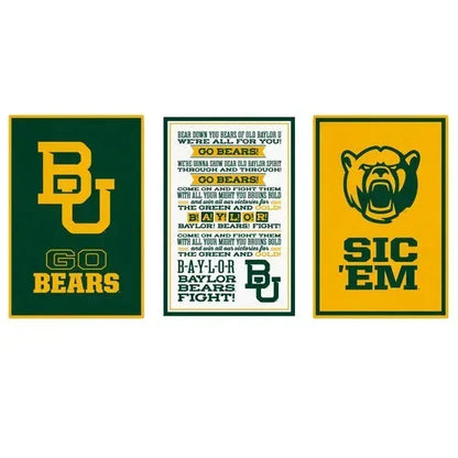 NCAA 3-piece Adhesive Canvas Peel-and-Stick Wall Art