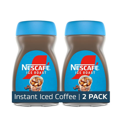 NESCAFÉ Ice Roast Instant Iced Coffee, 2 Jars 6 oz | Instant coffee, roasted for iced; 2 jars, 6 oz each