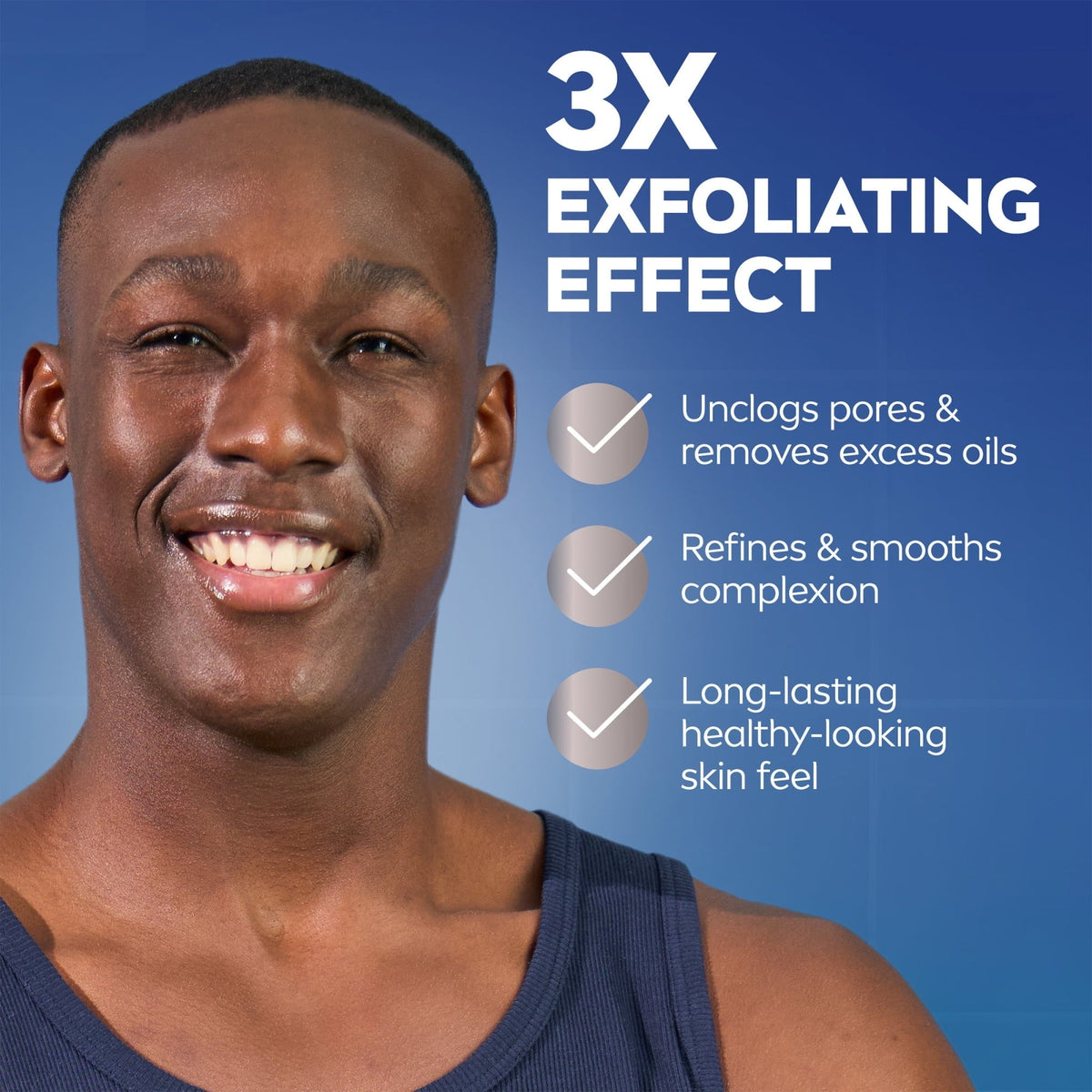 (3 PACK ) NIVEA MEN Maximum Hydration Face Scrub with Provitamin B5 and Aloe Vera, 4.4 oz