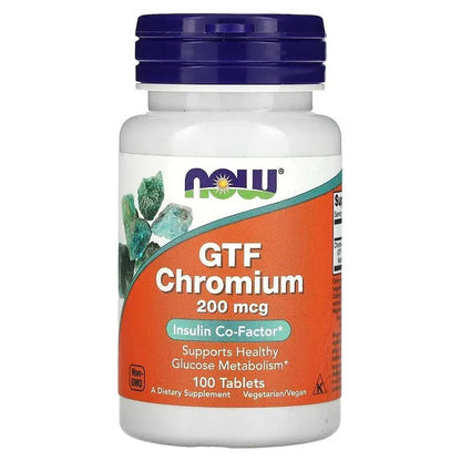 NOW Foods, GTF Chromium, 200 mcg, Tablets