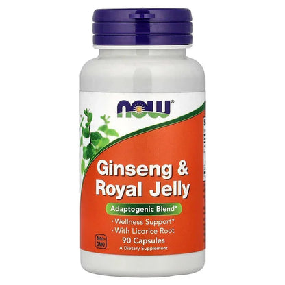 NOW Foods, Ginseng & Royal Jelly, 90 Capsules