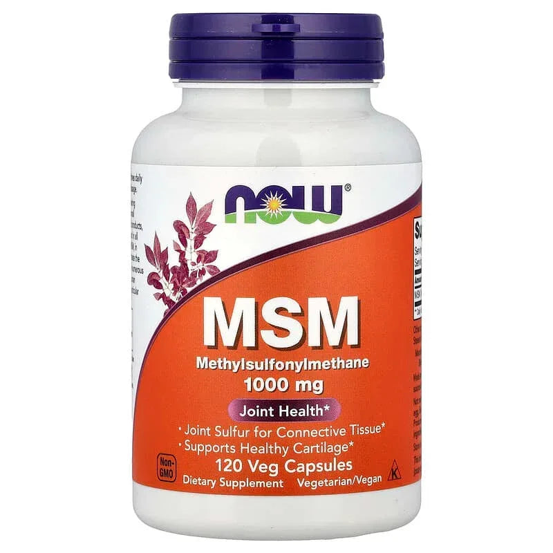 NOW Foods, MSM, Methylsulfonylmethane, Veg Capsules (1,000 mg per Capsule)