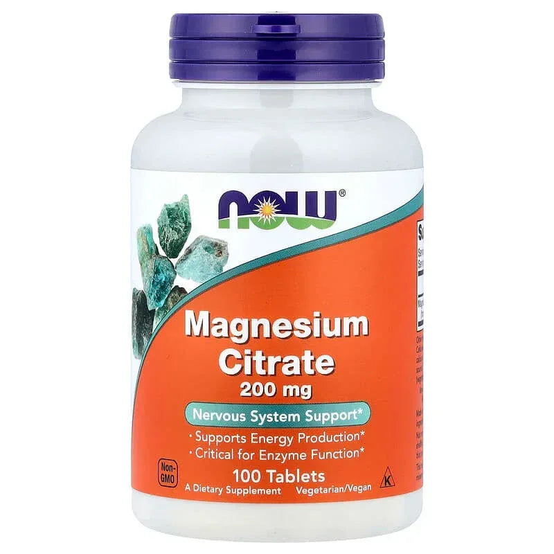 NOW Foods, Magnesium Citrate (200 mg per Tablet)