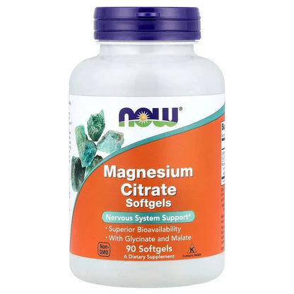 NOW Foods, Magnesium Citrate Softgels (133 mg per Softgel)