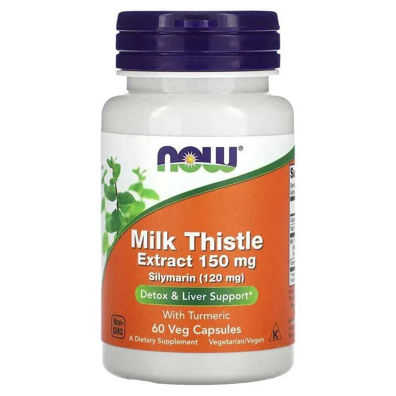 NOW Foods, Milk Thistle Extract with Turmeric, Veg Capsules