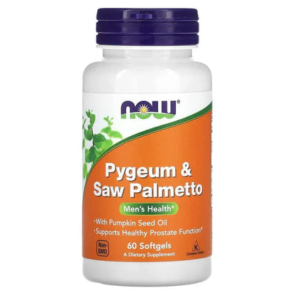 NOW Foods, Pygeum & Saw Palmetto, Softgels