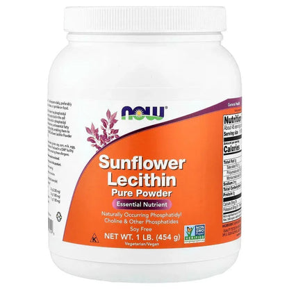NOW Foods, Sunflower Lecithin Pure Powder, 1 lb (454 g)