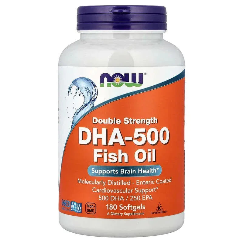 NOW Foods, DHA-500 Fish Oil, Softgels