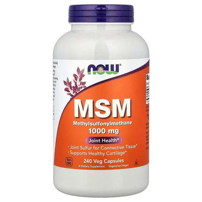 NOW Foods, MSM, Methylsulfonylmethane, Veg Capsules (1,000 mg per Capsule)