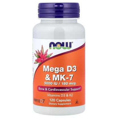 NOW Foods, Mega D3 & MK-7