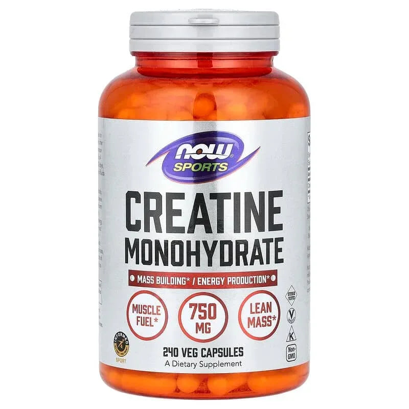 NOW Foods, Sports, Creatine Monohydrate (0.75 g per Capsule)