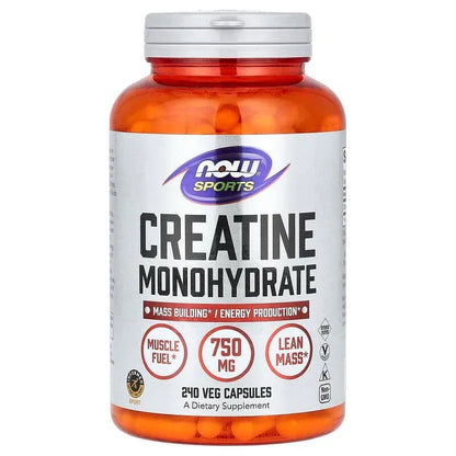 NOW Foods, Sports, Creatine Monohydrate (0.75 g per Capsule)