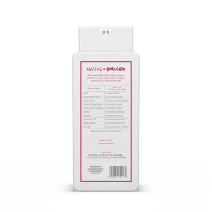 Native Body Wash, Limited Edition Berry Blossom Tea, Sulfate Free Body Wash for Women & Men, Boba Café, 18 fl oz