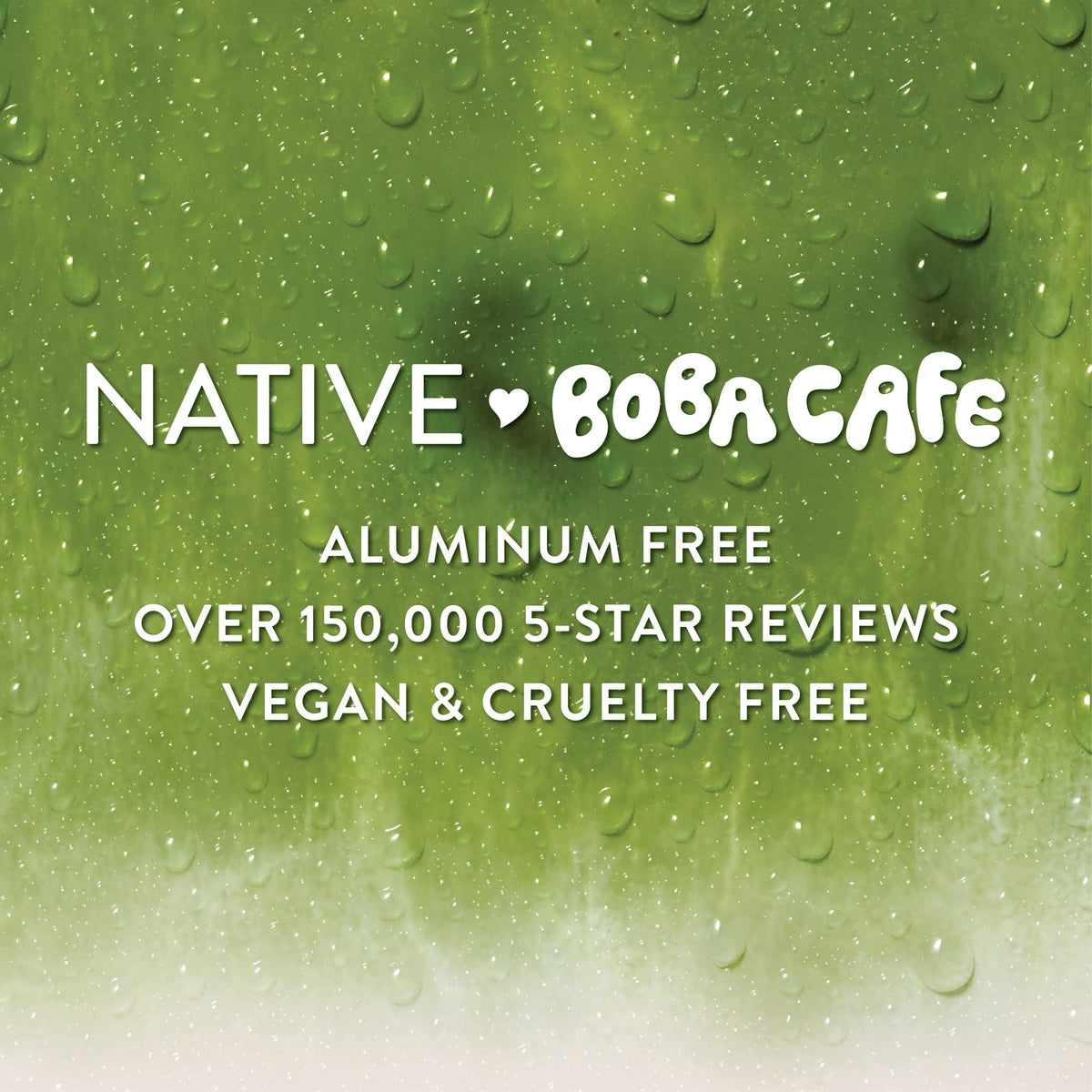 Native Body Wash, Limited Edition Strawberry Matcha, Sulfate Free Body Wash for Women & Men, Boba Café, 18 fl oz