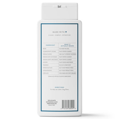 Native Body Wash, Sea Salt & Cedar, Sulfate Free, for Women & Men, 18 fl oz