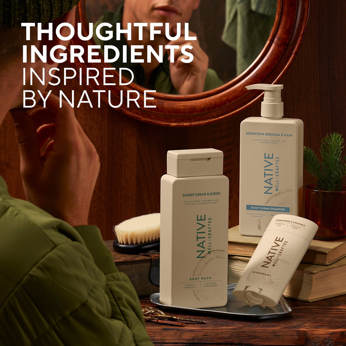 Native Daily Clean Men's Conditioner, Silicone and Sulfate Free, Mountain Sequoia & Rain, 16.5 fl oz (PACK OF 3 )