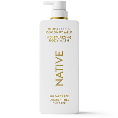 Native Moisturizing Body Wash, Pineapple & Coconut Milk, 22 fl oz
