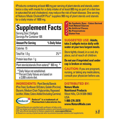 Nature Made CholestOff Plus Softgels, 210 ct.