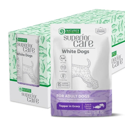Nature's Protection Superior Care Tuna Fish Topper Wet Dog Food, Adult, 2.46 oz Pouch (24-Pack)