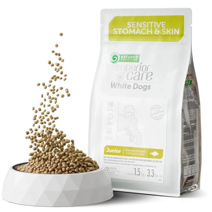 Nature's Protection Superior Care Grain Free White Fish Dry Dog Food, Small Breed Puppy, 22 lb Bag