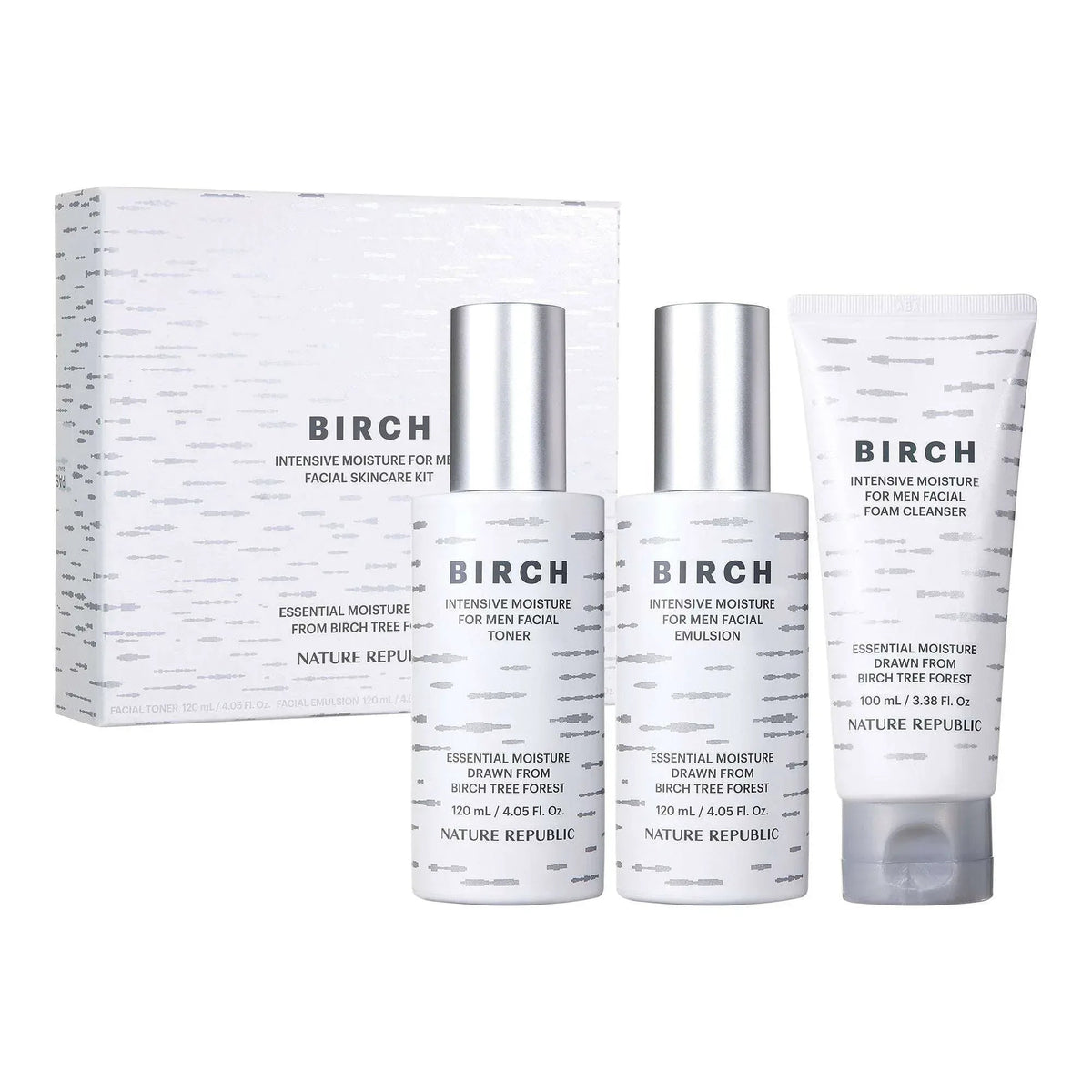 Nature Republic Birch Intensive Moisture For Men Facial Skincare Kit