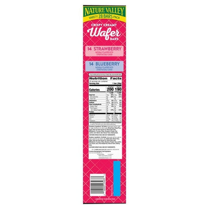 Nature Valley Crispy Creamy Wafer Bars, Variety Pack, 1.3 oz, 28-count