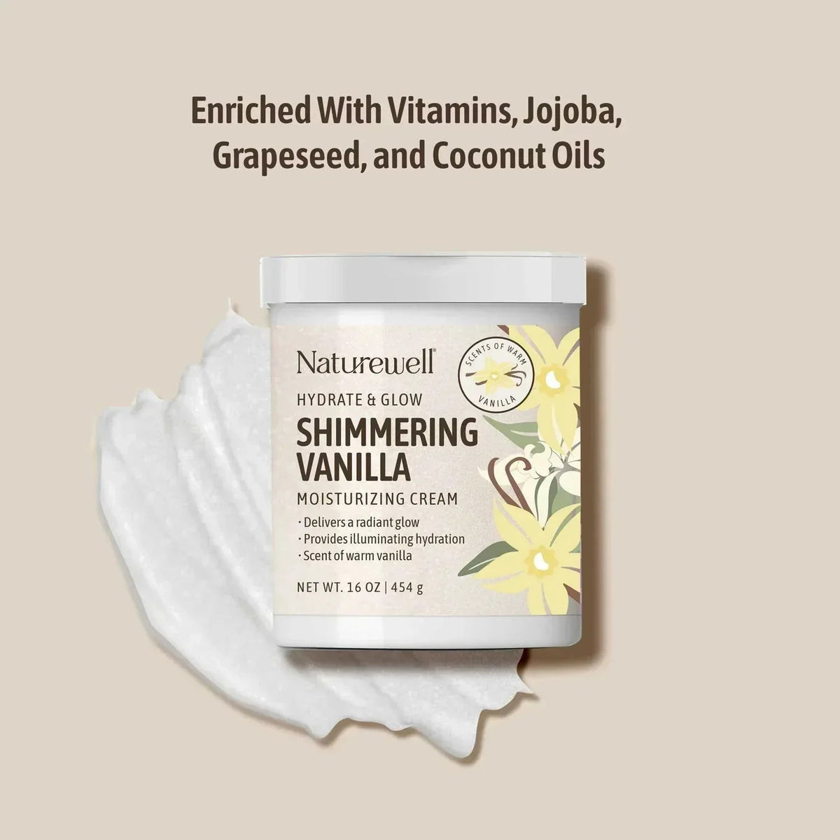 NatureWell Shimmering Moisturizing Cream, 16 oz., 2 pk.
